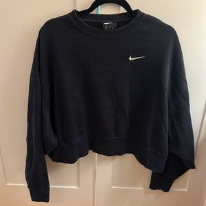 Nike Sportswear Phoenix Fleece Women's Over-Oversized Crewneck Sweatshirt- Black